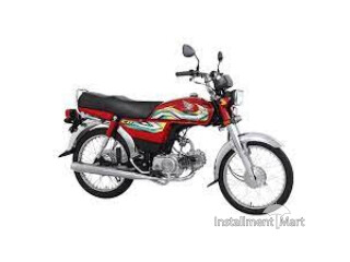HONDA CD-70CC RED 2023 on Installments from Asim [Cantt, Lahore]